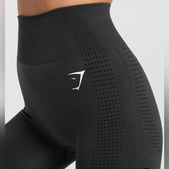 Gymshark Vital Seamless Charcoal High-Waisted Leggings - Picture 5 of 15